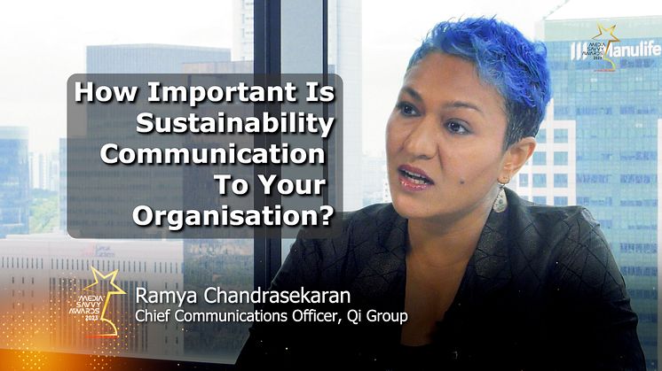 Ramya Chandrasekaran How important is sustainability communication to your organisation?