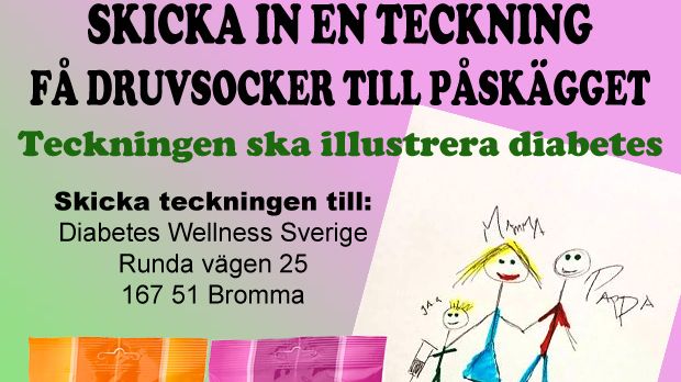 Diabetes Wellness och Stor Stockholms diabetesförening anordnar ett druvsockerregn 