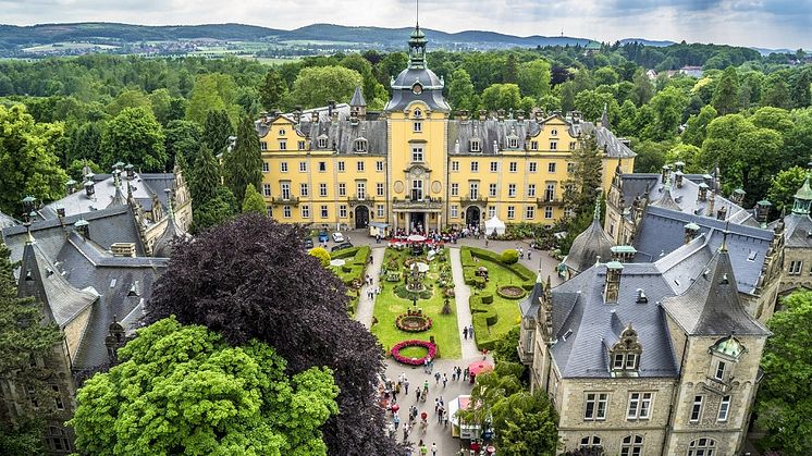 Schloss Bückeburg von oben während der Veranstaltung der Landpartie