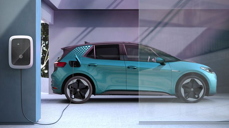 Volkswagens laddbox ID. Charger Pro kan nu beställas med avdraget för grön teknik, direkt i webbshopen.