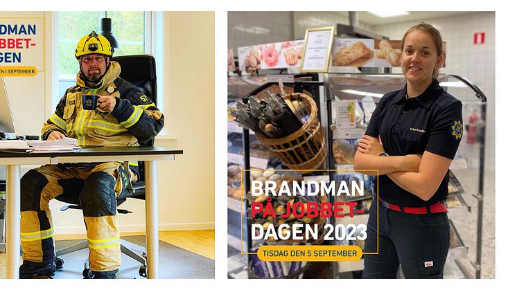 Brandman på jobbet dagen