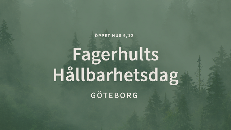 Fagerhults Hållbarhetsdag i Göteborg