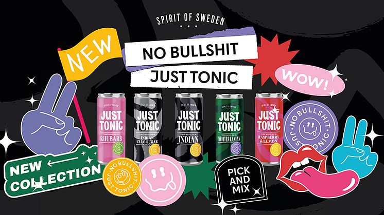 No Bullshit. Just Tonic. En ny cool tonic utan en massa trams, bara jäkligt god.