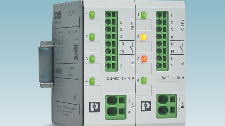 Den nye elektroniske automatsikringen CBMC fra Phoenix Contact