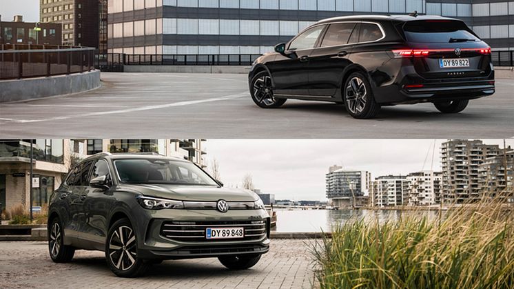 Volkswagen åbner for bestillinger af Passat og Tiguan plug-in-hybrid