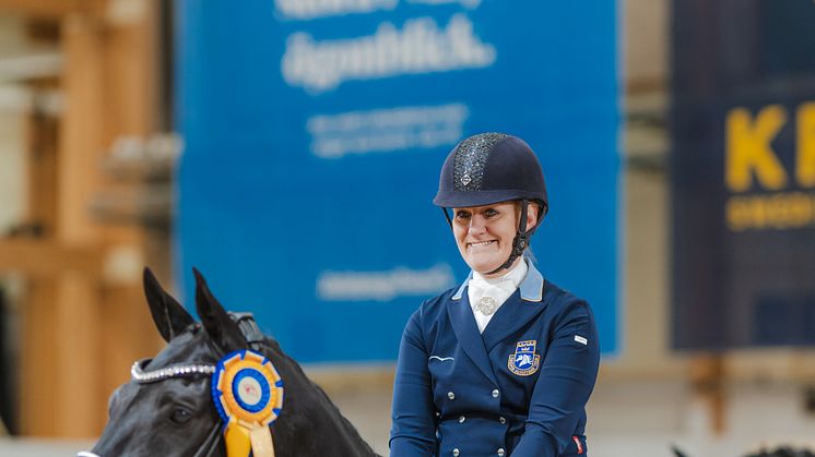 Från sist till först –  Segerstas Märit Olofsson Nääs och hingsten Funkenflug tog revansch på Jönköping Horse Show