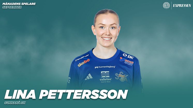 Sunnanå SK:s Lina Pettersson blir månadens spelare i september