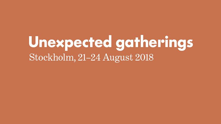 UNEXPECTED GATHERINGS – temat för höstens Formex