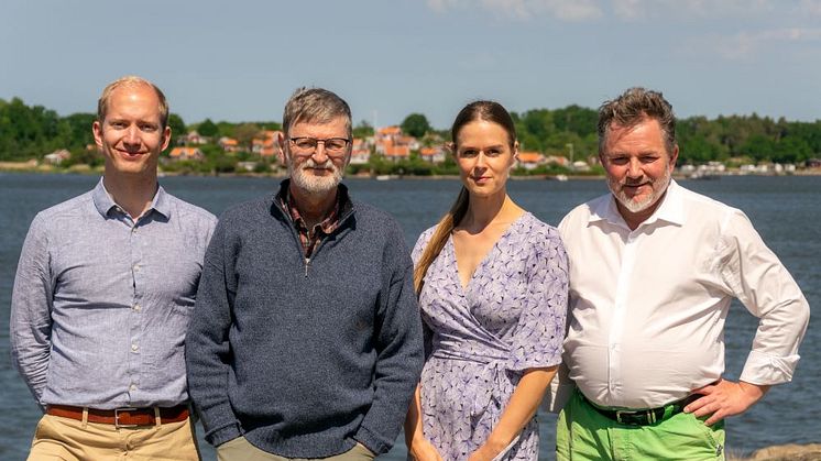 Energi- och klimatrådgivarna i Blekinge och Tingsryd. Från vänster: Emil Lind, Magnus Olofsson, Malin Segerblad och Roger Ahlman.