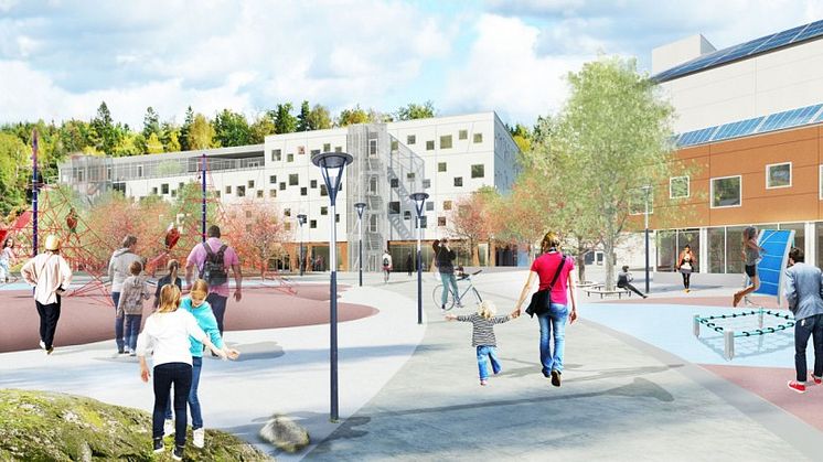 Arcona bygger ny passivhusskola i Huddinge söder om Stockholm