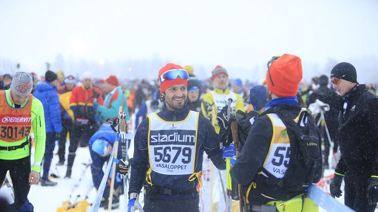 Prins Carl Philip åker Vasaloppet 2019