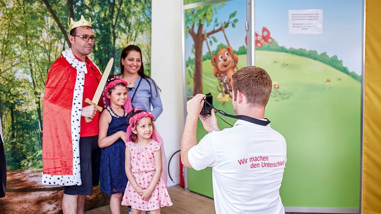 Beliebter Service: Die dm-Fotoaktion im Kinderland beim Rheinland-Pfalz-Tag