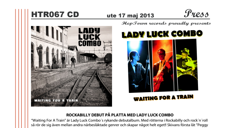 Rockabillybandet Lady Luck Combo släpper sitt debutalbum