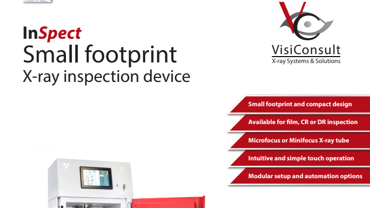 InSpect - Small footprint X-ray inspection device