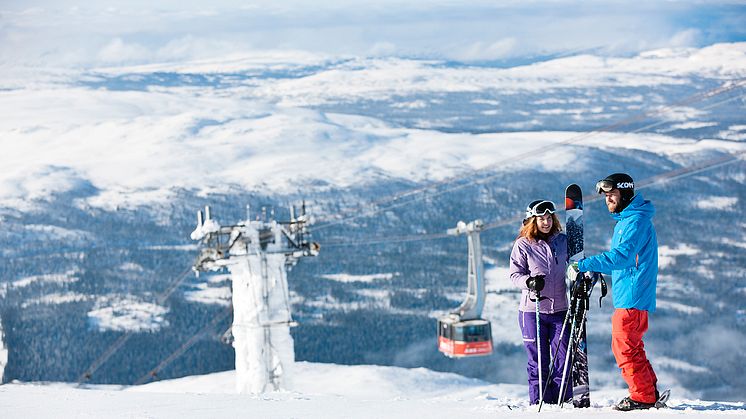 SkiStar Åre: At the top of Mount Åreskutan in November