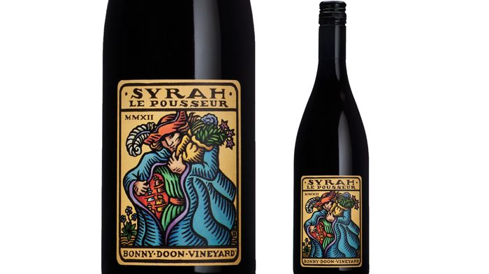 Syrah Le Pousseur från Bonny Doon på Systembolaget.