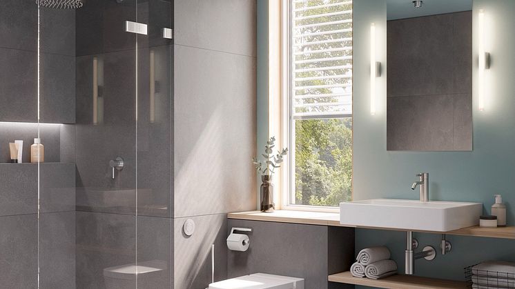 Nya TECEflushpoint är spolknappen som ger ökad designfrihet till badrummet.