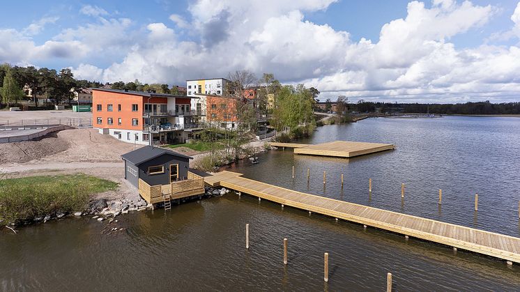 Tidigare färdigställd bebyggelse i området Eldsund.