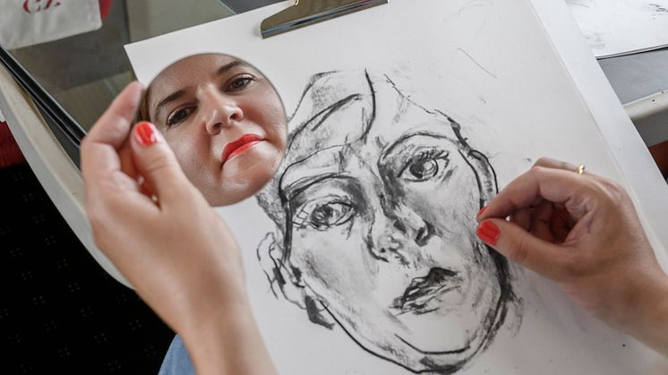 Art aficionados were challenged to create their best self-portraits 
