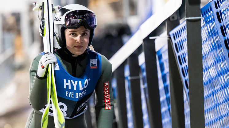 Svenska backhopparen Frida Westman. Foto: Bildbyrån. 