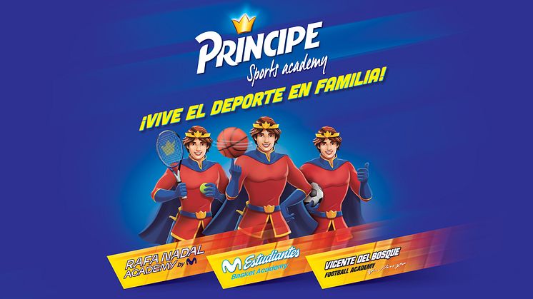 Príncipe crea Príncipe Sports Academy para fomentar un estilo de vida activo con el apoyo de Rafa Nadal Academy by Movistar, Vicente del Bosque Football Academy y Movistar Estudiantes Academy
