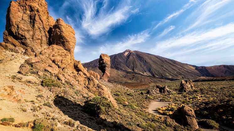 En utflykt i nationalparken Teide på Teneriffa är perfekt för den aktiva turisten. Foto: Canary Islands Tourism. 