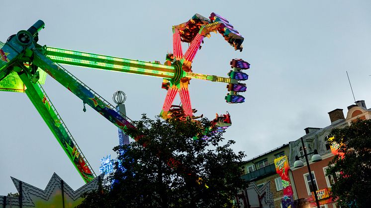 Vid årets matfestival flyttar tivolit till Arena Skövde och får större yta. Foto: Tobias Andersson/upplevskovde.se