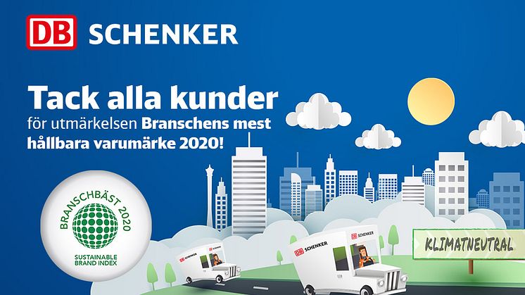 DB Schenker är bäst i branschen på hållbarhet
