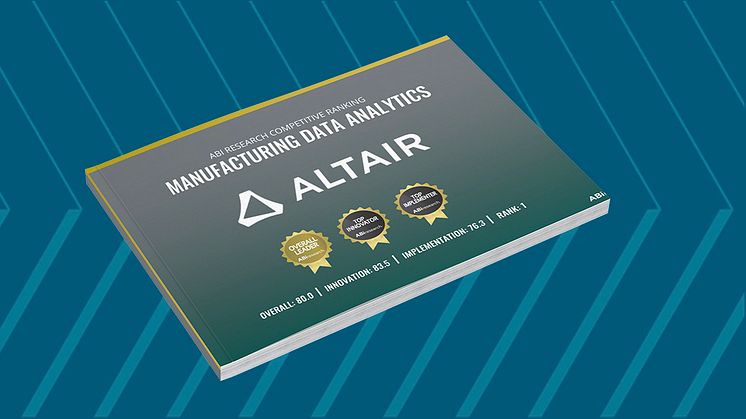 ABI Research utnämner Altair till branschledare inom sektorn för dataanalys i tillverkningsindustrin för sin avancerade datainsamling, normalisering och höga analytiska förmåga.