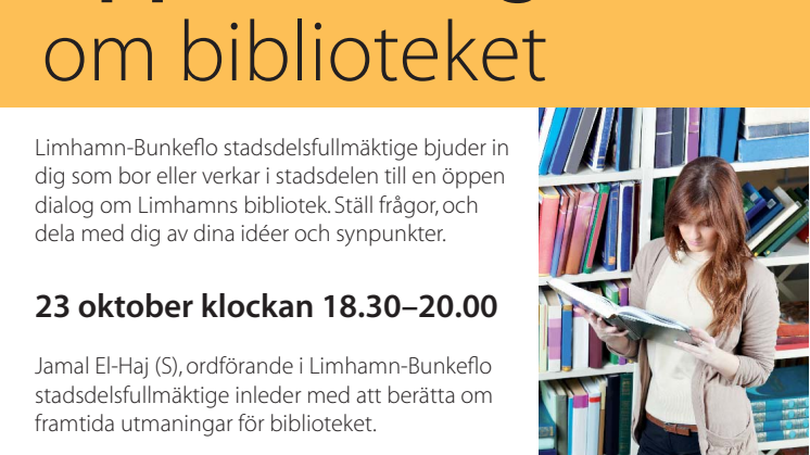 Öppen dialog om Limhamns bibliotek 