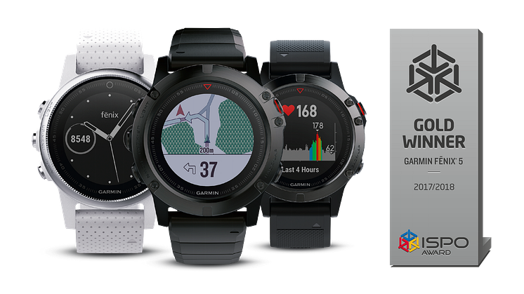 Garmin® fēnix® 5: GOLD WINNER ISPO AWARD 2017	