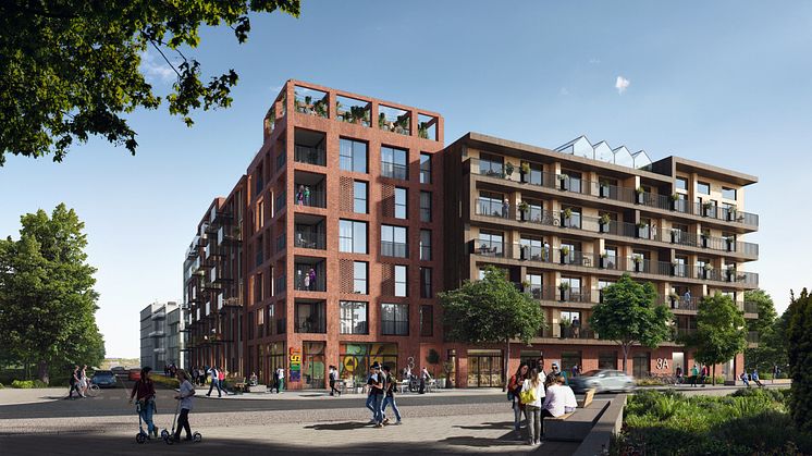 Projektet Boostad innefattar 300 lägenheter i Hyllie. 