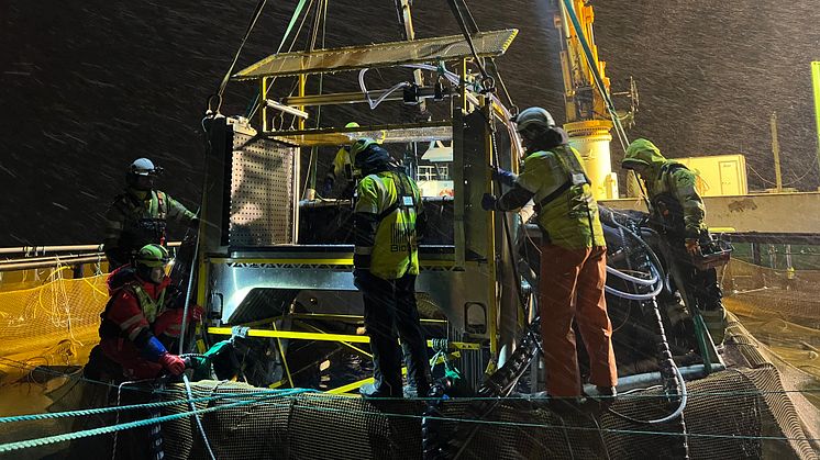 Installation of iFarm sorter at Cermaq's sea site in Vesterålen, Norway