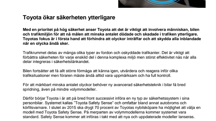 Toyota ökar säkerheten ytterligare