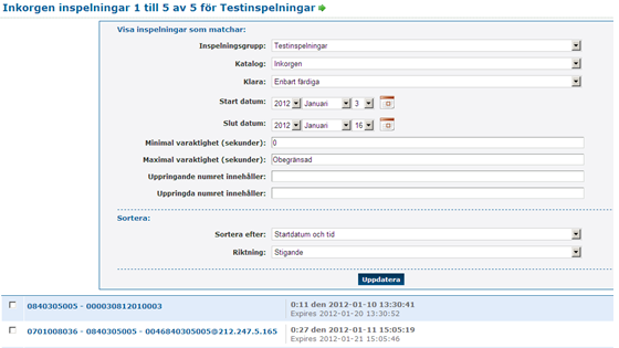 Ny tjänst: Samtalsinspelning