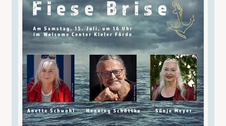 Krimilesung im Welcome Center. Auftakt zu insgesamt drei Terminen ist am 15.07. mit dem Trio Schwohl, Schöttke, Meyer