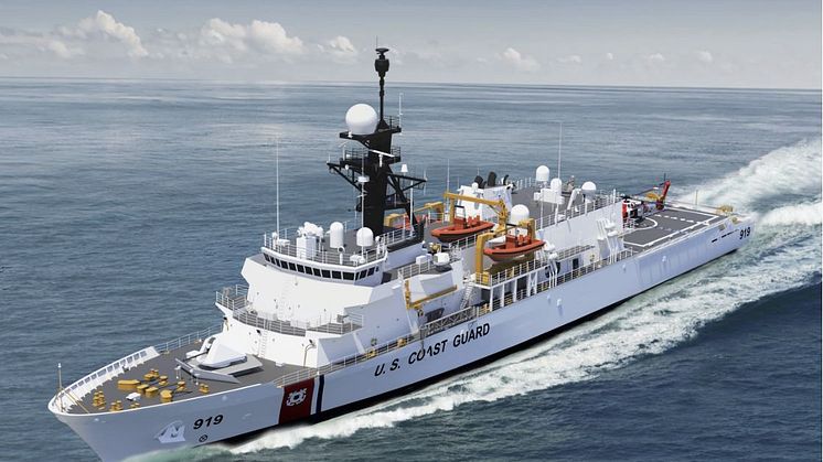 The latest USCG Offshore Patrol Cutter will be supplied with Kongsberg Maritime’s Promas propulsion system