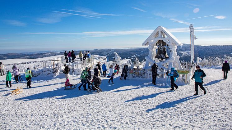 Gipfel des Fichtelberges (Foto:Tourismusverband Erzgebirge e.V./Bernd März)