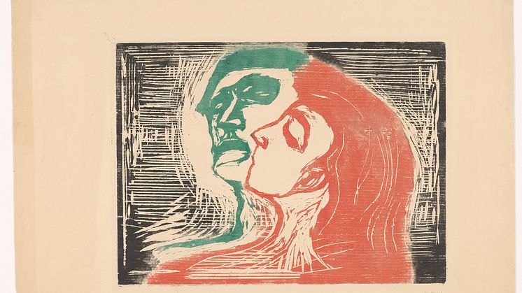 Edvard Munch: Hode ved hode / Head by Head (1905) 