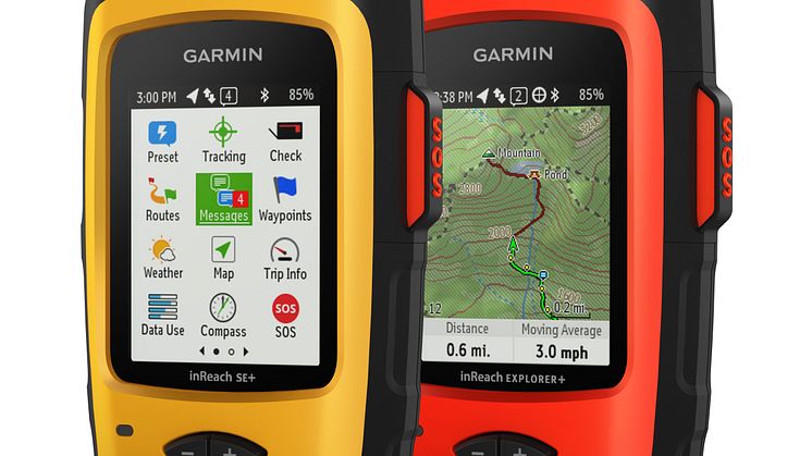 Garmin® presenterar  inReach satellitkommunikation