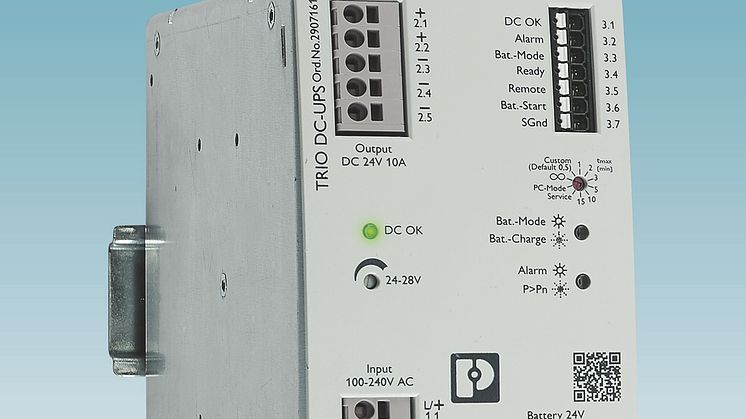 DC UPS with integrated power supply
