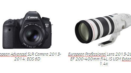 Power to your next step: Canon belönas med prestigefyllda EISA-utmärkelser i flera kategorier
