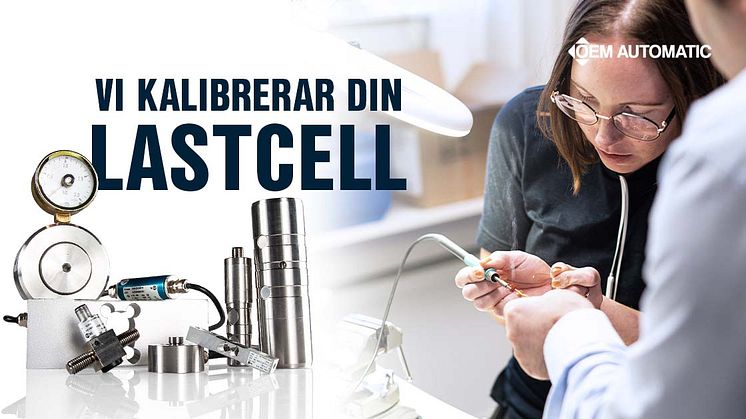 Nu erbjuder OEM Automatic kalibrering av lastceller i Sverige.