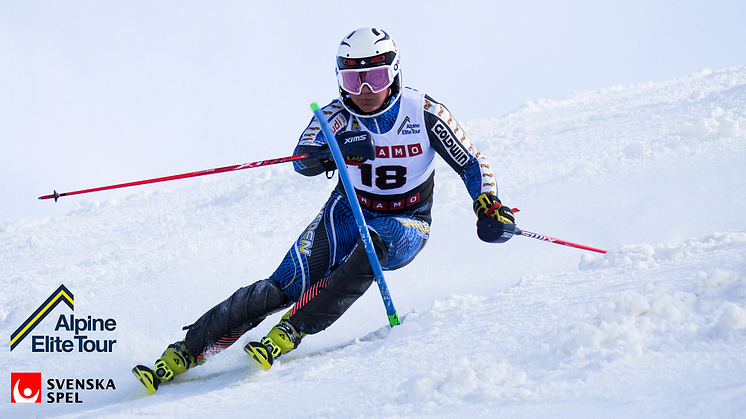 Sundsvallsåkaren Lucas Kongsholm ligger trea i Svenska Spel Alpine Elite Tour inför slalomtävlingarna i Sundsvall