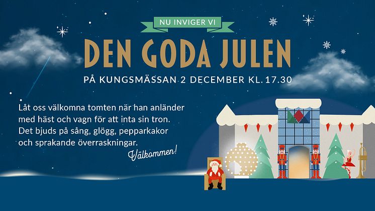 Julinvigning på Kungsmässan fredagen den 2 december