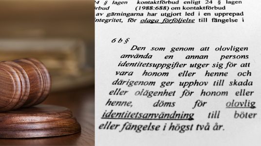 Ny lag idag: Upp till två års fängelse för ID-stöld 