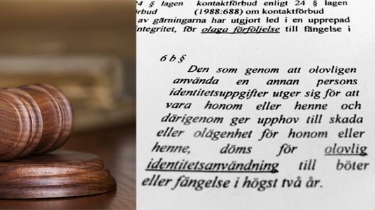 Ny lag idag: Upp till två års fängelse för ID-stöld 