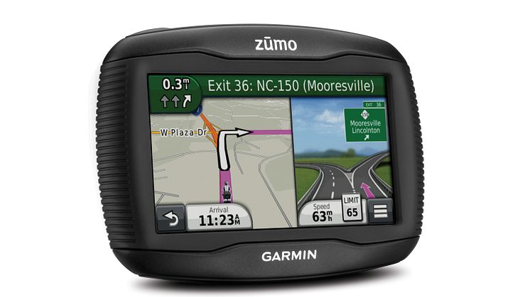 Garmin® zūmo® 350LM: MC-navigator med fria kartuppdateringar