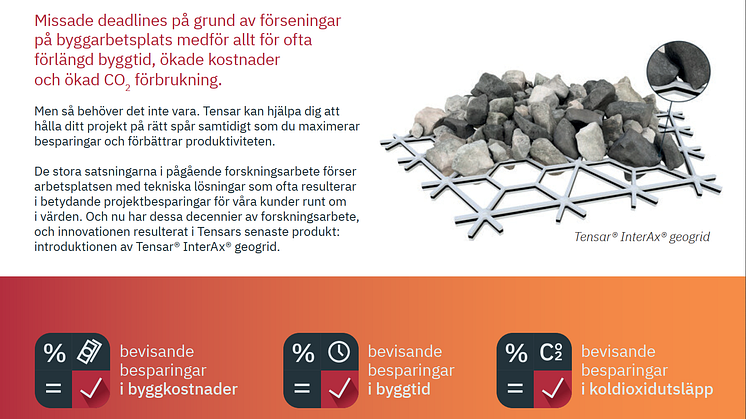 Ny innovativ ännu effektivare geogrid från Tensar!