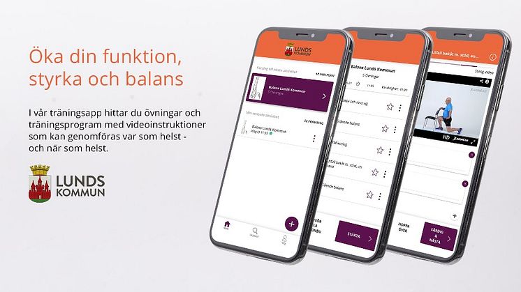 Ny app och digital fallprevention ska få lundaborna i bättre balans